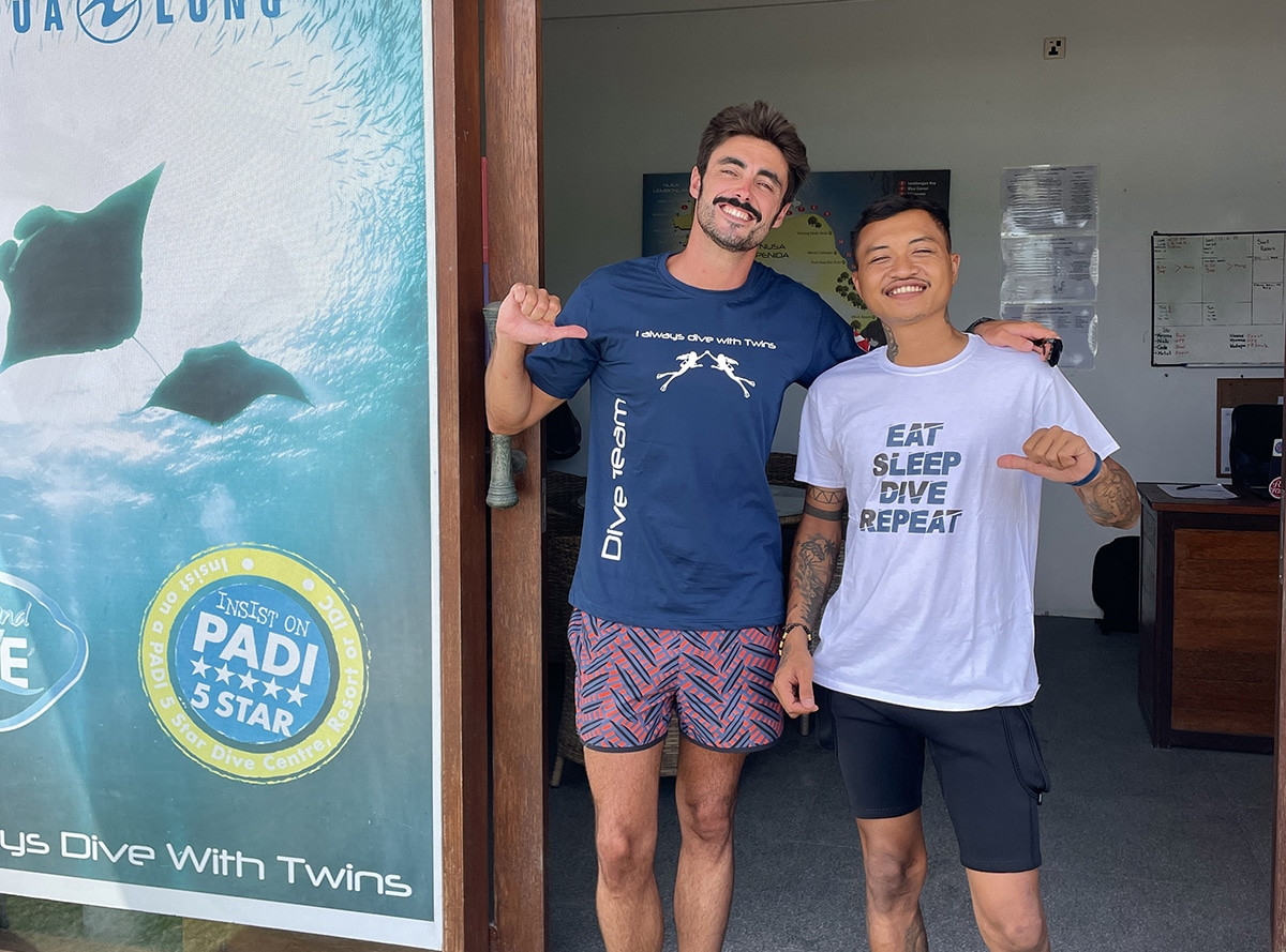 divemaster en nusa lembongan con twin island dive