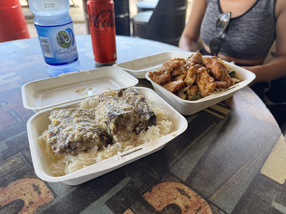 donde comer en seychelles take away