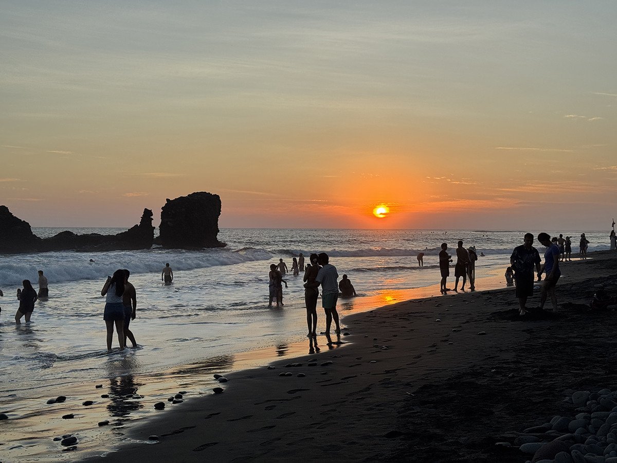 atardecer en el tunco